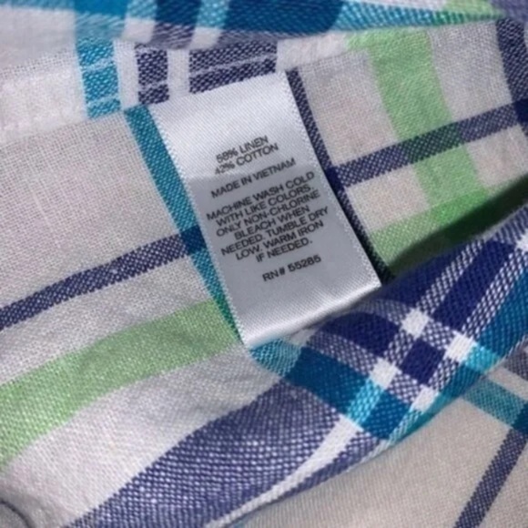 Express Men's Button Down Linen Shirt - Picture 8 of 8